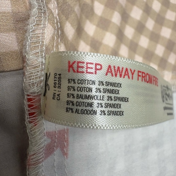 Anthropologie Beige and Red Patterned Women's Top - Picture 9 of 9